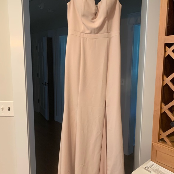 Aqua off the Shoulder dress - Picture 4 of 5